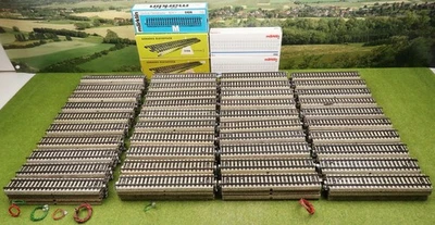 422x Märklin Spur H0 5106 M-Gleis gerade 180mm KONVOLUT 1/1 Gleise Schienen Lot - Bild 1 von 2