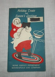 1948 Vintage Minneapolis Minnesota Home Service Gas Comp Weihnachten Rezeptheft - Bild 1 von 4