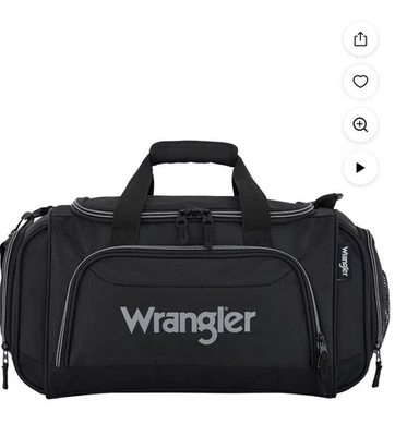 Bolsa de Lona Wrangler Negra 20" Deportiva y de Viaje Gimnasio Llevar a cabo Nueva con Etiquetas Foto 1 de 4