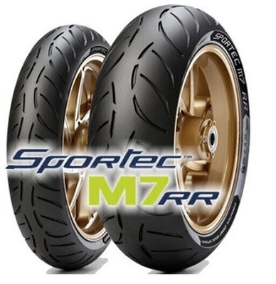 JUEGO NEUMÁTICOS METZELER SPORTEC M7 120/70ZR17 190/50ZR17 YAMAHA HONDA SUZUKI KAWASAKI Foto 1 de 2