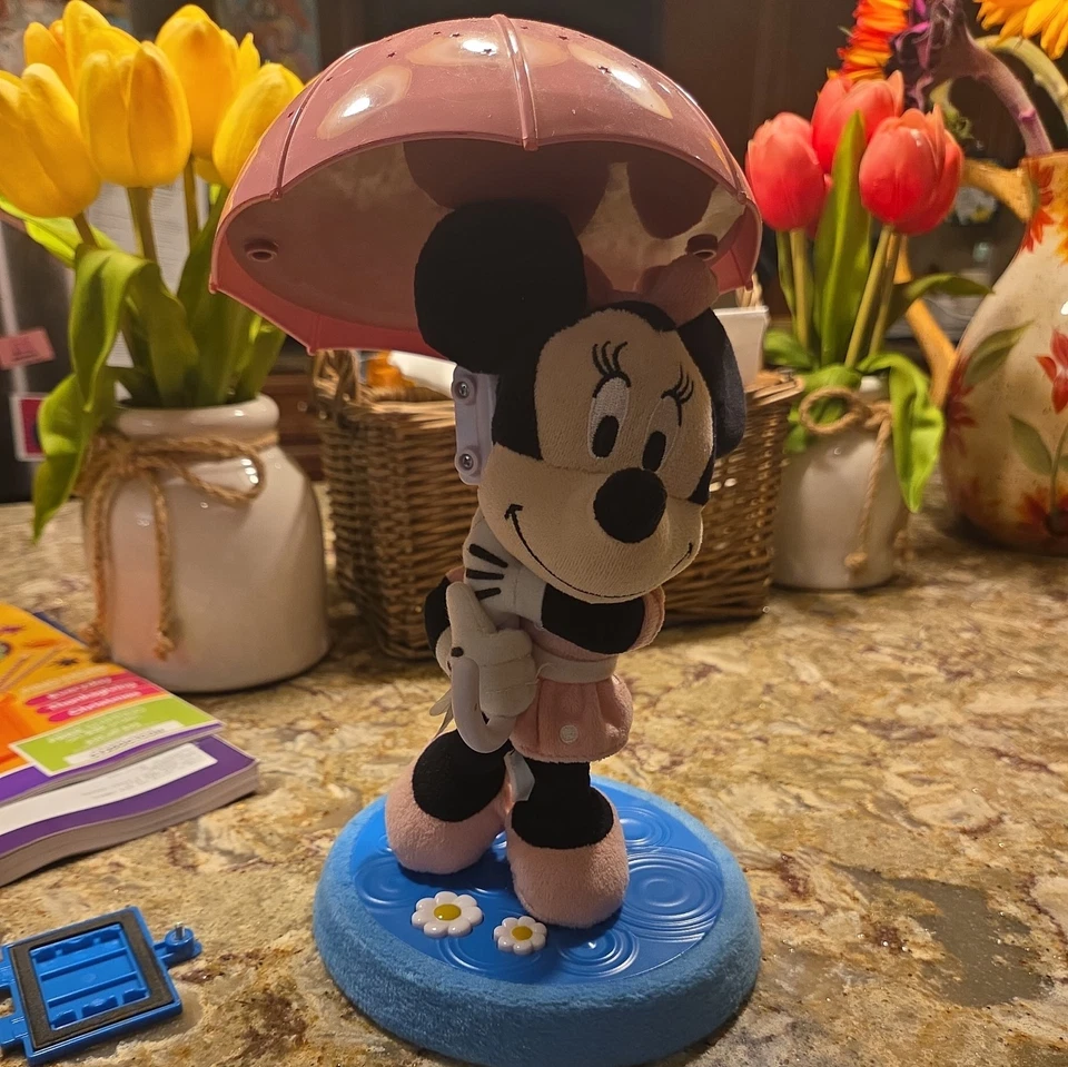 Disney Bebé Minnie Mouse Estrellas Soñadoras Paraguas Mesita de Noche Luz Funciona Muy bien Foto 1 de 4