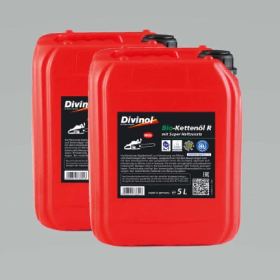 ZELLER+GMELIN GMBH & CO. KG Divinol Bio-Kettenöl R / 2x 5 Liter Sägekettenöl blauer Engel EU-Ecolabel 10L