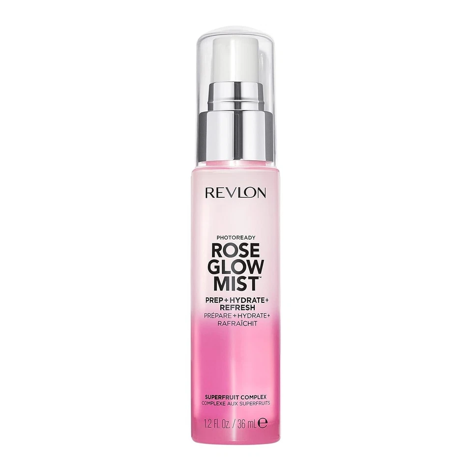Revlon PhotoReady Rose Glow Face Primer Mist 1.2 fl oz 24hr Hydrating NeW - Image 1 of 1