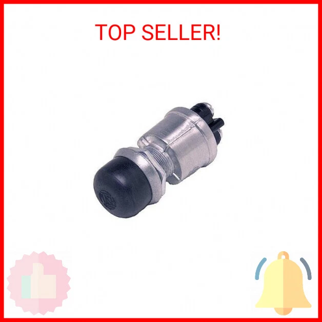 Cole Hersee 90030-BP Push-Button Switch with Screw-On Cap - Image 1 of 1
