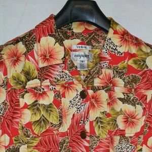 Floral Leopard Jacket Stretch Size Med Ladies easy spirit Lightweight 6 Button - Picture 1 of 6