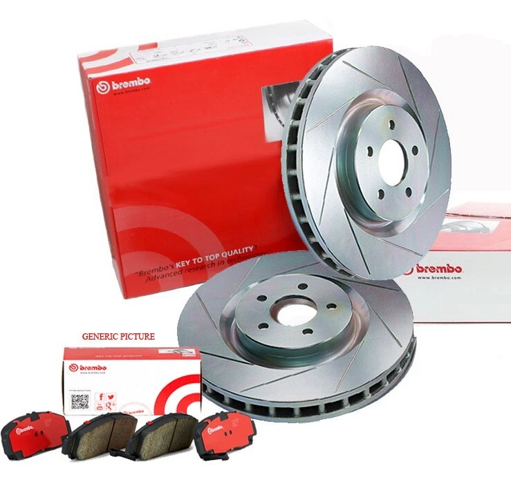 GENUINE BREMBO 315mm REAR SLOTTED BRAKE ROTORS & PADS FOR NISSAN PATROL GU Y61 - image 1 of 1