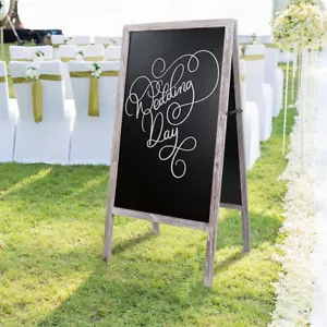 Heavy Duty Outdoor A Frame Sandwich Board Sidewalk Chalkboard Memo Sign Magnetic - Picture 1 of 18