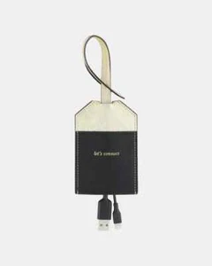 Kate Spade NY Leather Case Portable Cable for- iphone ipad ipod - Picture 1 of 6