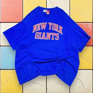 Camiseta De Colección Y2K New York Giants NFL Para Hombres XXL Azul Fútbol Gráfico Camiseta Spellout - Imagen 1 de 15