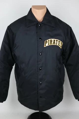 Vintage Pittsburgh Pirates MLB Standard Pennant Co. Quilted Lined Coaches Jacket Cover