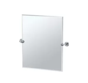 Gatco 4249SM Latitude II Rectangle Mirror,, Chrome, 24 Inch, Frameless Rectangle - Picture 1 of 6