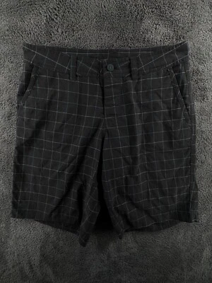 Pantalones Cortos Patagonia Hombres Adultos Senderismo Aire Libre Diseñador Talla 32 Gris Cuadros Polinilon Foto 1 de 4