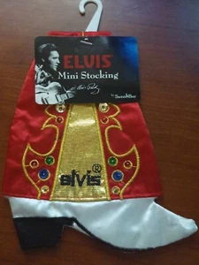  ELVIS Presley RED ELVIS MINI BELL BOTTOM BOOT WEIHNACHTSSTRUMPF! - Bild 1 von 1