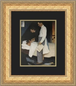 Norman Rockwell Freedom From Fear Custom Framed Print - Picture 1 of 2
