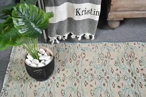 Tappeti accento 3,3 x 6,5 piedi, tappeto vintage, tappeti turchi, tappeto da pavimento, tappeto da cucina - Foto 1 di 6