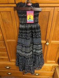 She's Cool Black/Grey/White Sleeveless Dress Girl's Medium - Picture 1 of 3