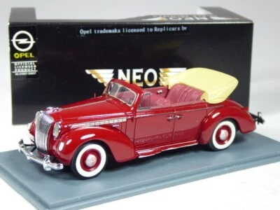 (KI-07-36) Neo Scale Models 43199 Opel Admiral Cabrio Vorkrieg weinrot, 1:43 OVP - Bild 1 von 2