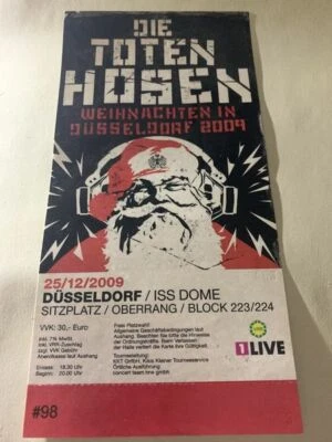 Die Toten Hosen  Weihnachten Düsseldorf - 25.12.2009 ISS Dome -Neu m. Abriß  - Bild 1 von 2