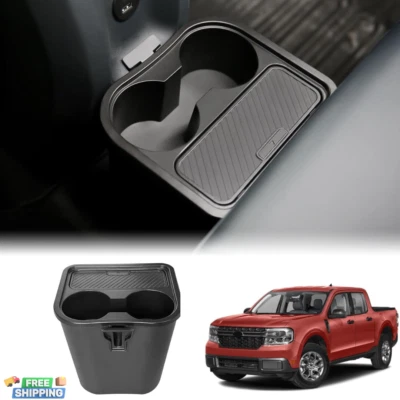 Trash Bin with Cup Holder for Ford Maverick 2022-2025 Multi-Function Accessories Foto 1 de 4