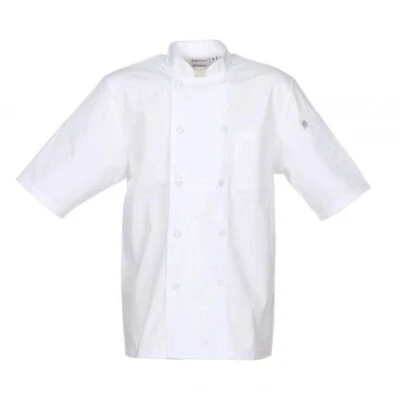 Chef Works Men's Montreal Cool Vent Chef Coat, SIZE LARGE WHITE NEW W/TAGS - Image 1 of 3