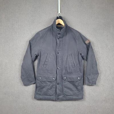 Chaqueta GANT Para Hombres M Medio Azul Granero Abrigo Tareas Ropa de Trabajo Franela Forrada Lona Foto 1 de 4