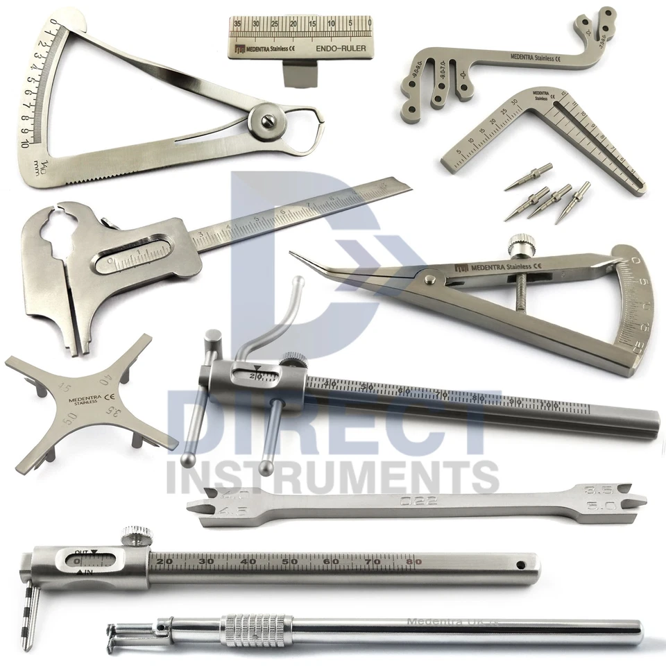 MEDENTRA Medidores Dentales Soporte Ortodoncia Posicionamiento Pinza Regla Foto 1 de 1