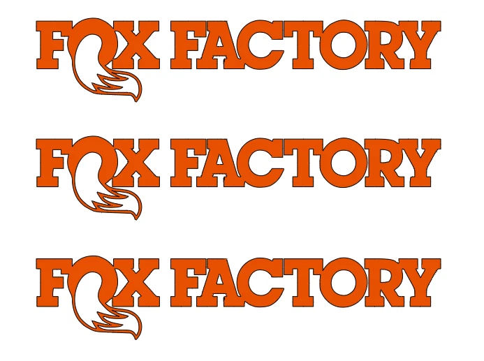LOSI    FOX    FACTORY  DIE-CUT  Decal   Sticker  (  3 PCS  )  RC Truck NEW - Image 1 of 1