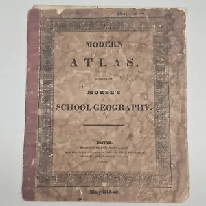 1828 Moderno Atlante Scuola di Morse Geografia 6 Mappe con Difetti Mondo Cartografia - Foto 1 di 16
