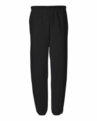 JERZEES Mens Fleece NuBlend Sweatpants 973MR Black Large 36-38 - Image 1 of 3