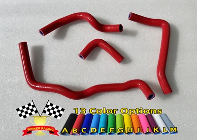 Silicone Heater Hose Fit Acura RSX Type S DC5 K20A 2002-2006 4PCS RED - Imagem 1 de 4