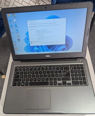 pc portable dell inspiron 5567 core i5 7eme generation 8 go ram 500 g hdd win 11 - Photo 1/4