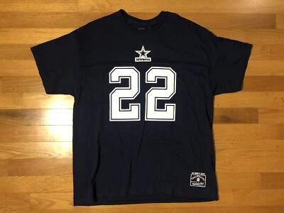 Nueva camiseta XL Mitchell & Ness Dallas Cowboys Emmitt Smith #22 nombre y número del jugador Foto 1 de 4
