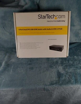 StarTech SV431DD2DUA 4 Port Dual DVI 1080p USB KVM Switch (KVM Switch) - Bild 1 von 3