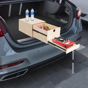Mesa de Camping Portátil Mesa de Picnic con Pata de Apoyo Ajustable 45*60*35cm - Imagen 1 de 19