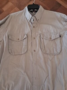 Redington Beige Large Long Sleeve Activewear Fishing Shirt Vented Outdoors Ware - Picture 1 of 13
