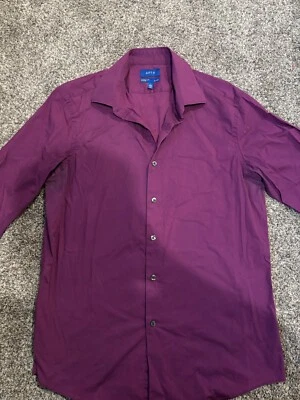 apt 9 dress shirt mens long sleeve size large purple - Image 1 of 3