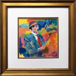 LeRoy Neiman "Frank Sinatra" Duets Cover CUSTOM FRAMED Art - Picture 1 of 3