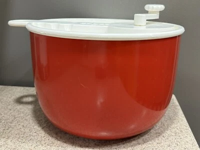 Spinner de ensalada vintage Copco Sam Lebowitz 604 rojo hecho en EE. UU. MCM ¡Excelente estado! Foto 1 de 4