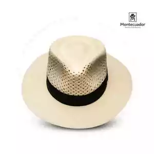 Montecristi Panama Hat Vented Fedora | Handmade Toquilla Straw | Summer Hat - Picture 1 of 10