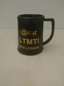 Vintage AT&T Coffee Mug Telephone Communications Black 12oz - Picture 1 of 5