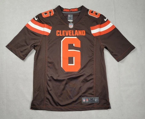NIKE NFL Onfield Cleveland Browns 6 Baker Mayfield Dawg Pound Mens Medium Jersey Cover