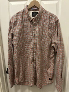SCOTCH & SODA Men's Regular All Day Siesta Long Sleeve Black Orange Shirt XXL - Picture 1 of 13