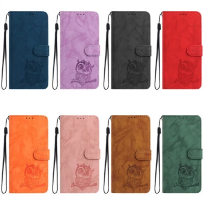 Funda Cartera Cuero Búho para Xiaomi Redmi Note 14 13 12 11 10 9 14C 13C A5 Foto 1 de 4