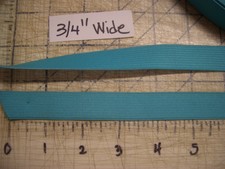 Turquoise 2Yds 3/4"W Elastic Knit Sew Panties Elasticized Waistband Sportswear