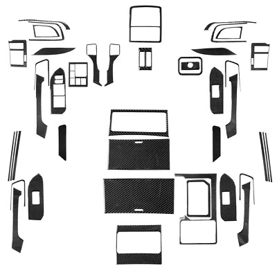 Kit de embellecedor de cubierta completa de fibra de carbono para Toyota Land Cruiser Prado 2010-2018 Foto 1 de 4