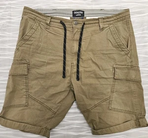 Denizen From Levi's Mens 38 Utility Shorts Cargo Khaki Stretch Casual - Picture 1 of 8