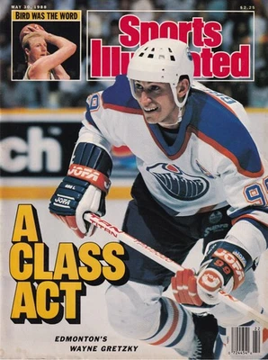 Larry Bird ⭐ Wayne Gretzky No Label Sports Illustrated 🔥 May 30, 1988 Oilers EX - Image 1 of 4