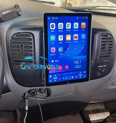 For Ford F-150 1997-2004 Wireless Double Din Rotated Stereo Android CarPlay GPS — 第 1/4 张图片