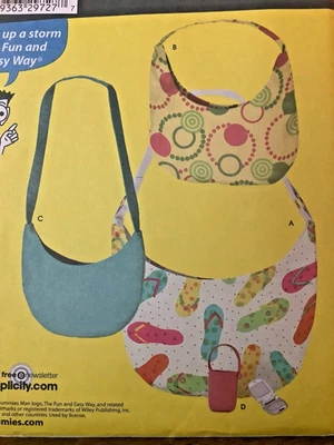 Sewing Pattern 4178 Bags & Cell Ohone Holder Uncut - Image 1 of 3