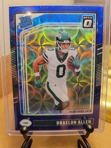 Donruss Optic No. 2024 Mira telescópica 211 Braelon Allen azul New York Jets novato radiocontrol - Imagen 1 de 2